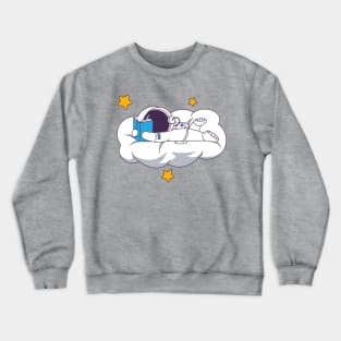 The Astronaut collection reading on the cloud Crewneck Sweatshirt